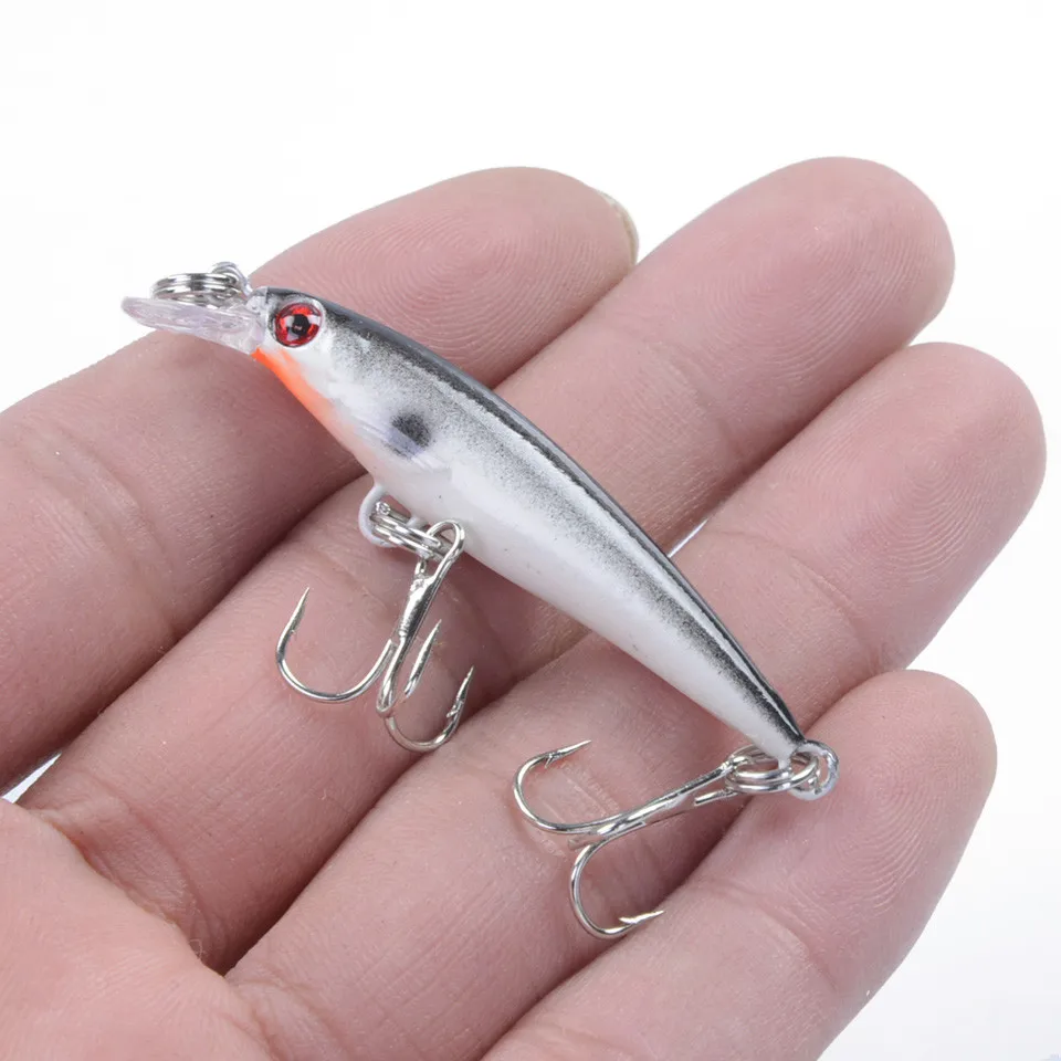 LEOSPORT 1PCS Small Minnow Fishing Lure Tackle 5CM 2.1G Artificial Bait Crankbait Iscas Artificiais Fake Lures