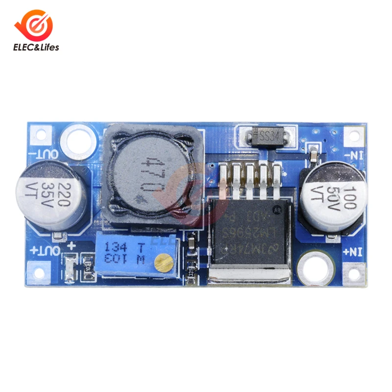 5Pcs LM2596 DC-DC Buck Converter Step Down Module Non-isolated board Power Supply Output 1.25V-30V