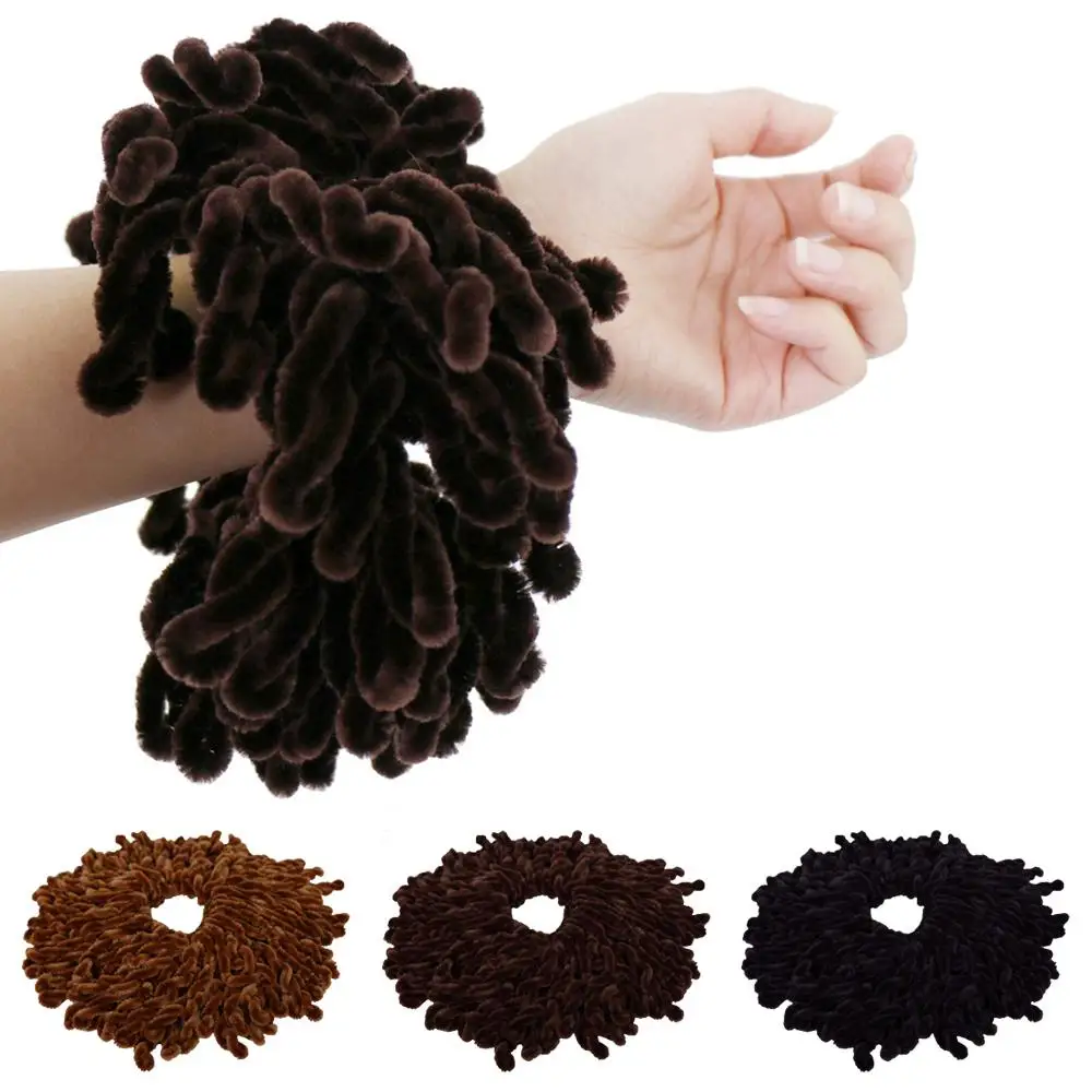 

Women Velvet Twist Scrunchie Elastic Hair Ring Hijab Scarf Headwear Hairbands Band Stretch Turban Head Wrap Bandana Accessories