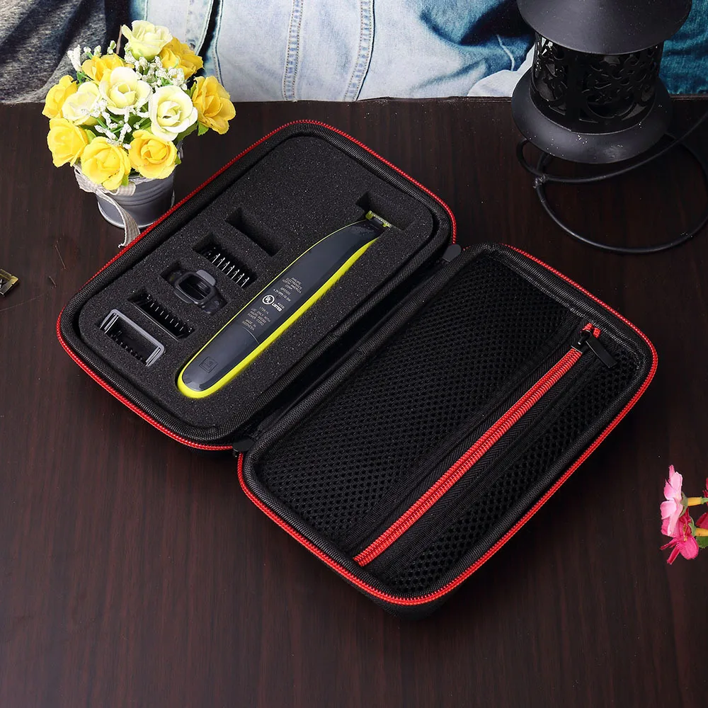 Cứng Mới Dành Cho Philips OneBlade MG3750 7100 Phụ Kiện Máy Cạo EVA Túi Du Lịch Lưu Trữ Bộ Hộp Đựng Dây Kéo Túi Đeo lớp Lót