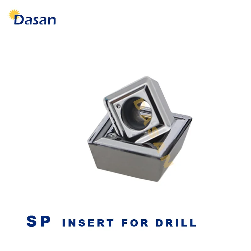 10pcs SPMG050204 SPMG060204 SPMG07T308 SPMG090408 Blade Carbide Plate Indexable Power Drilling Insert for Aluminum Tool