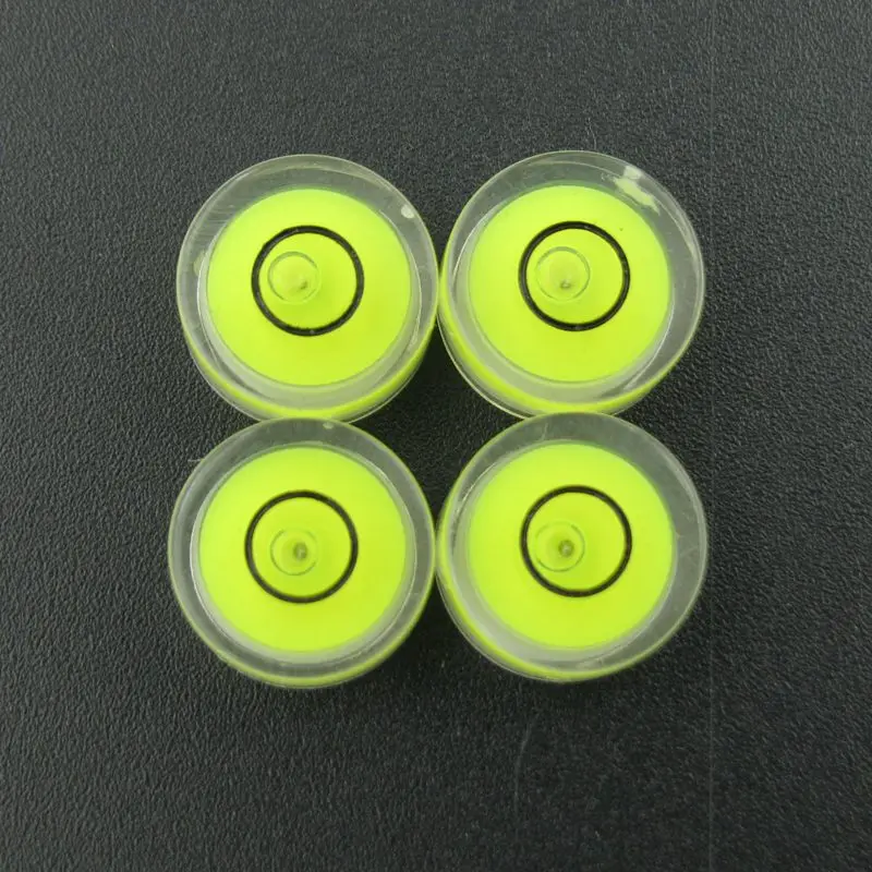 HACCURY 11.8*6mm High Accuracy spirit Level of beads Arcylic Round Mini bubble level tools horizontal instrument