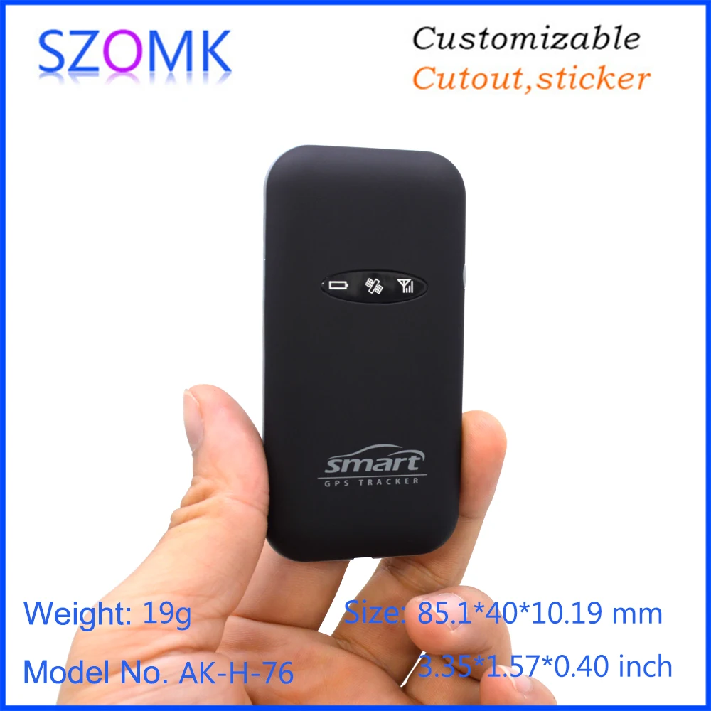 1 Piece 85*40*10mm  IP65 GPS vehicle tracker instrument housing soft plastic GPS device box szomk plastic enclosure casing