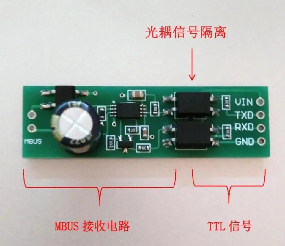 TTL UART serial port to MBUS Master Slave Converter communication ModuleFOR MBUS Smart control / water meter