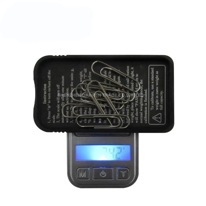 Mini báscula digital precisa, 200G, 0,01G, LCD, retroiluminación, báscula de peso para joyería, oro, plata, Tesoro, 1 unidad