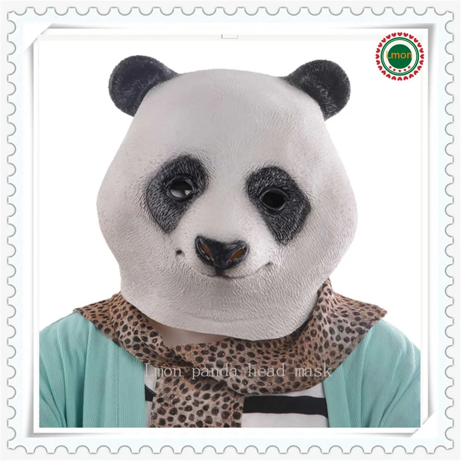 

Hot Sale Big Discount!!!1pcs Animal Panda Head Mask Latex Panda Mask Giant Panda Wigs Animal Cosplay Wigs Masks Freeshipping