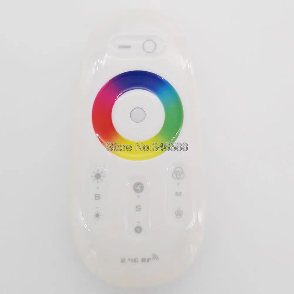 DC 12V 24V 24A 288W RGBW LED Controller 2.4G RF Touch Screen Remote Control 6A per Channel for RGBW LED Strip Tape