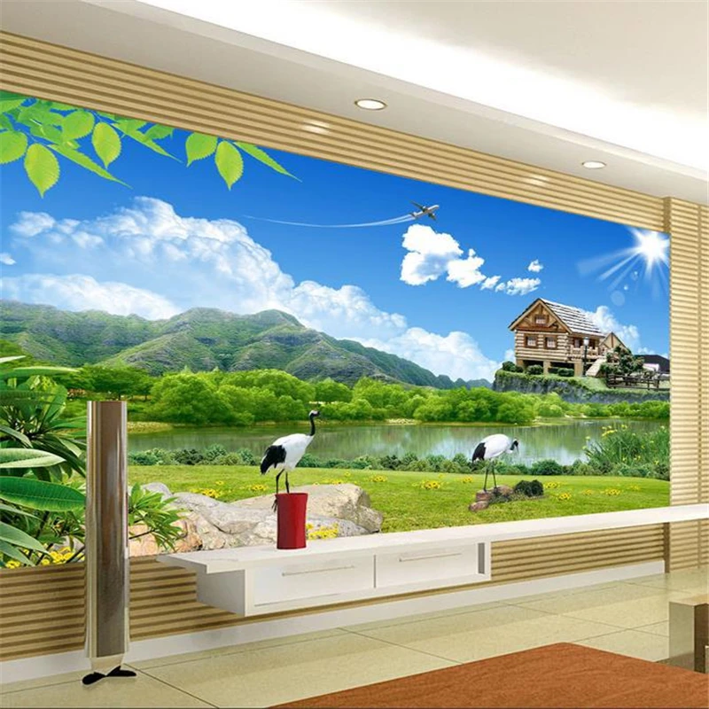 

beibehang mountain sign murals Europe TV backdrop wallpaper living room bedroom murals photo 3d wallpaper papier peint