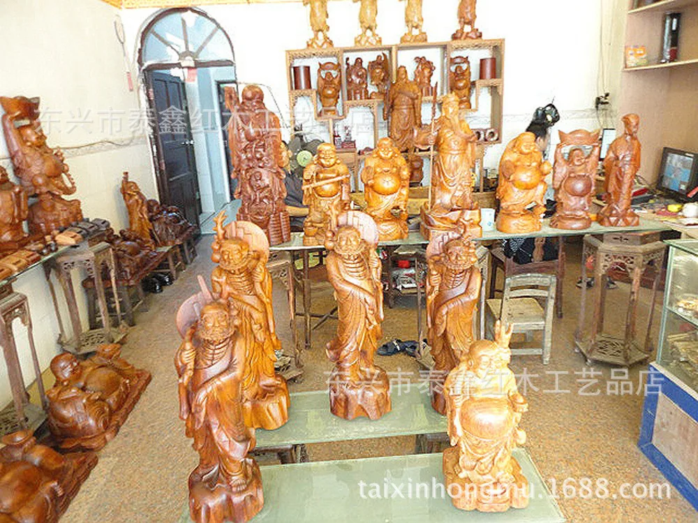 Buy Consult - rosewood carved wooden whole Dharma Maitreya Zhuge Liang Guan Gods, etc.