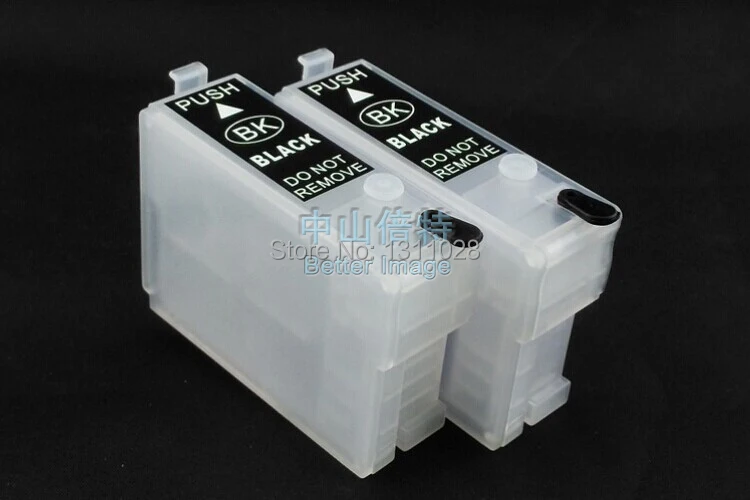 INK WAY 2 PACK T1361 large size chipped refillable cartridges WITH INK for  EPSON K101 K103 K201 K301 T1361