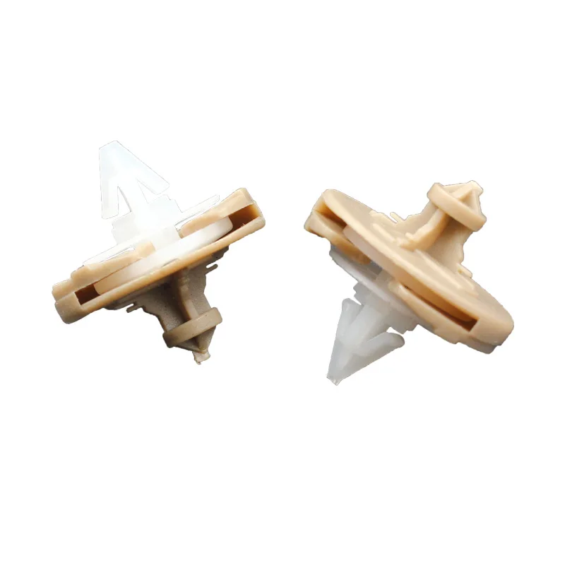 كه لى مي 10x الباب لوحة تريم السحابة برشام لأودي فولكسفاغن غولف 1H0-868-243-B سيارة الجسم النايلون الاحتفاظ مقاطع رمادي الأبيض #6