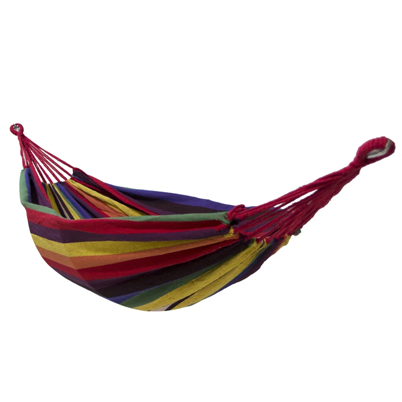 Euro Standard Single Canvas Hammock Garden Portable Travel Sleeping Hamak Hamaca Rede Patio Hamac Outdoor Furniture 200*80cm