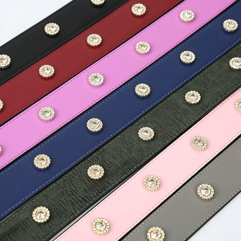 Fashion Women Bag Strap Elegant Style Summer pu Leather Straps for Handbags Lengthened Replacement Shoulder Strap