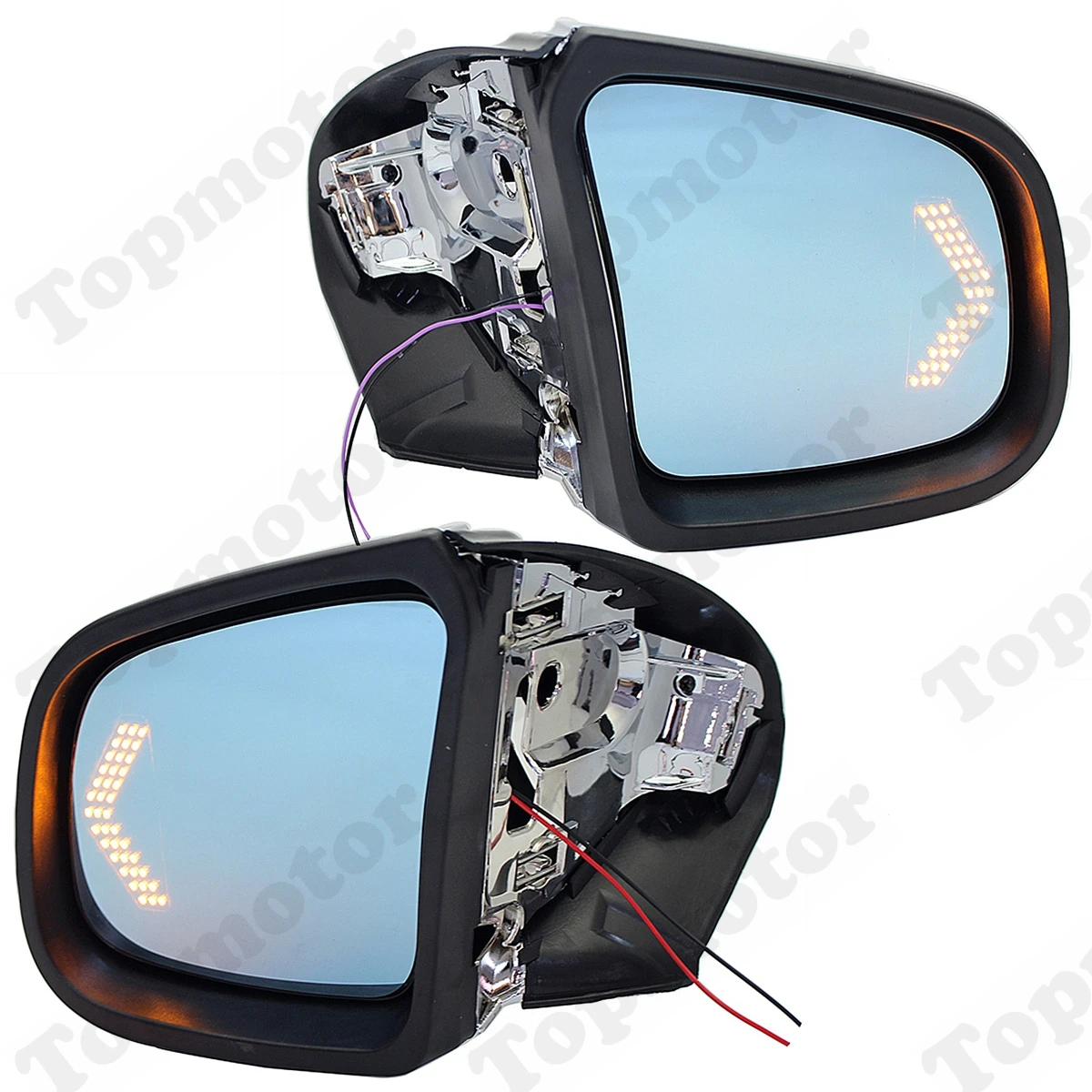 Chrome Motorcycle Accessories Rearview Mirror Side Mirrors LED Blinker Turn Signal Light For BMW K1200LT K1200M 1999-2008