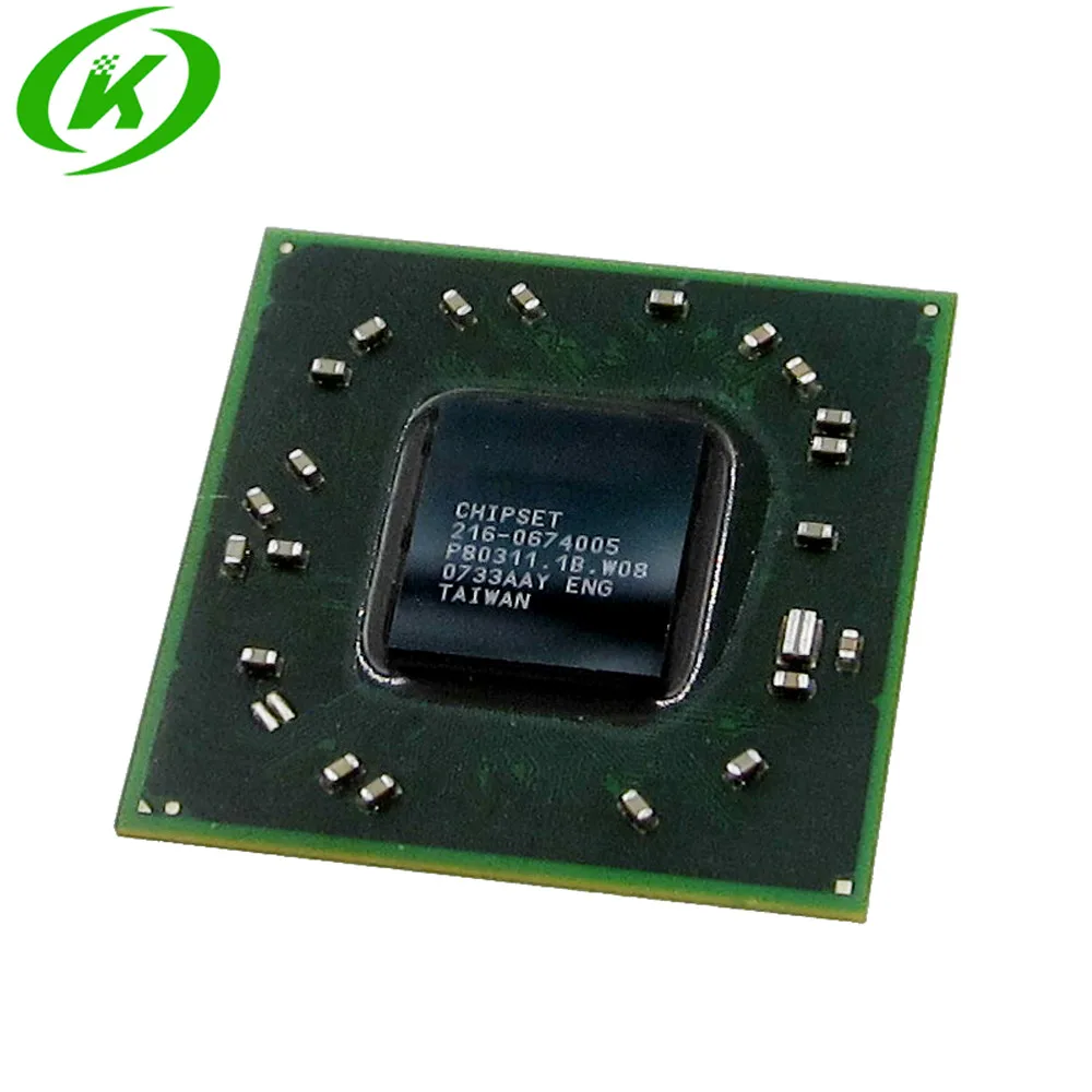 100% اختبار منتج جيد جدا 216-0674005 فولت 216 0674005 بغا رقاقة reball مع الكرات رقائق ic