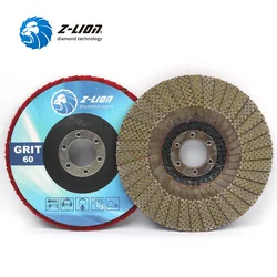 Z-LION 5 Inch 1 Piece Diamond Grinding Wheel Flap Sanding Discs For Angle Grinder Stone Jewerly Polishing Tool Diamond Abrasive