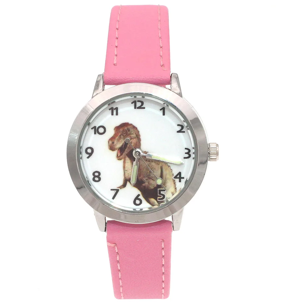 Montre-bracelet à quartz avec motif de dinosaure pour enfants, montre-bracelet décontractée, dessin animé 3D, cadeaux pour garçons, nouveaux étudiants