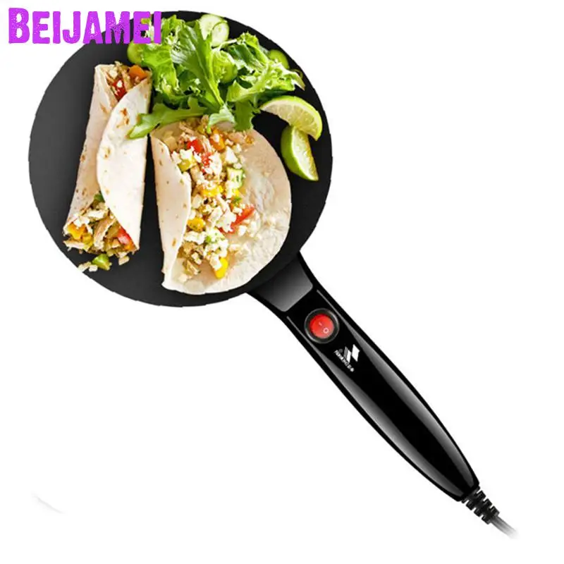 BEIJAMEI 220V Electric Multifunctional Baking Pan Chinese Spring Roll Maker Pancake Pizza Making With Whisk Mixer