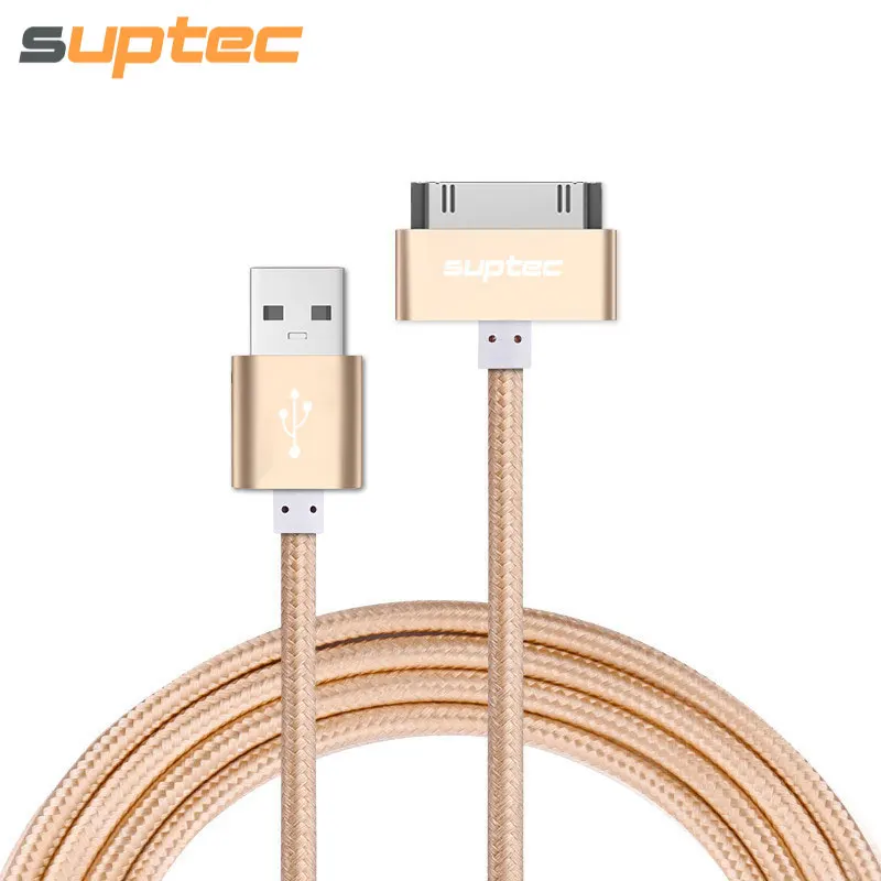 

Suptec USB кабель для iPhone 4 4S iPad 2 3 iPod 30 Булавки металлический штекер Зарядное устройство кабель для iPhone 4 нейлон Провода зарядный кабель данных шнур