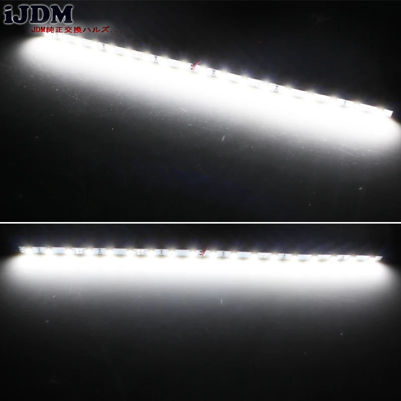 iJDM18-SMD-5050 T10 W5W LED Strip Light For Car Trunk Cargo Area or Interior Illumination, Ice Blue/6000K Xenon White/Blue,12V