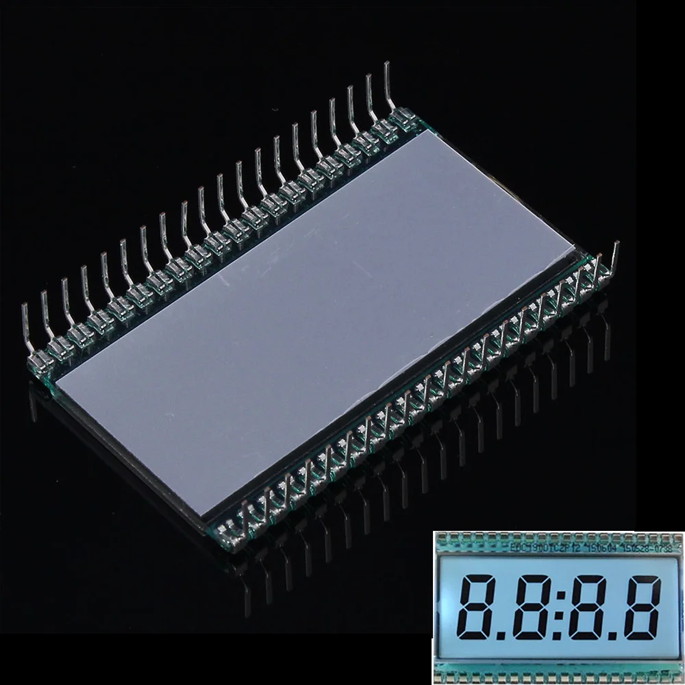 4-Digit Lcd Digitale Tube Display Klok-20 ~ 70 Graden Celsius Operatie Temperatuur Positieve Display 3V EDC190 Statische Rijden