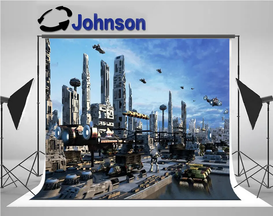 

sci fi Fantasy Concept Cityscape City backdrops High quality Computer print wall photography backgrounds