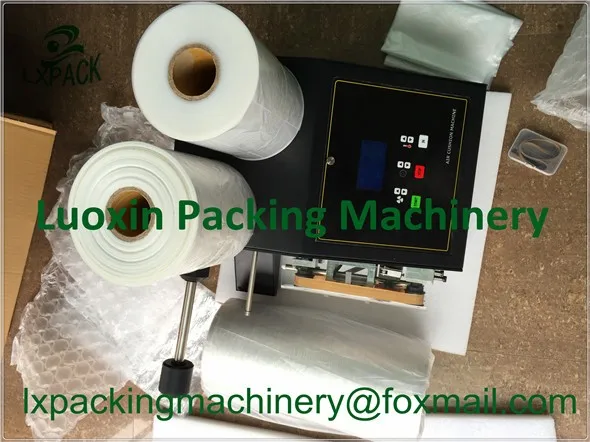 LX-PACK Brand Lowest Factory Price Void Fill Air Pillow Cushion Film packaging bags making machine System 20CM width film roll