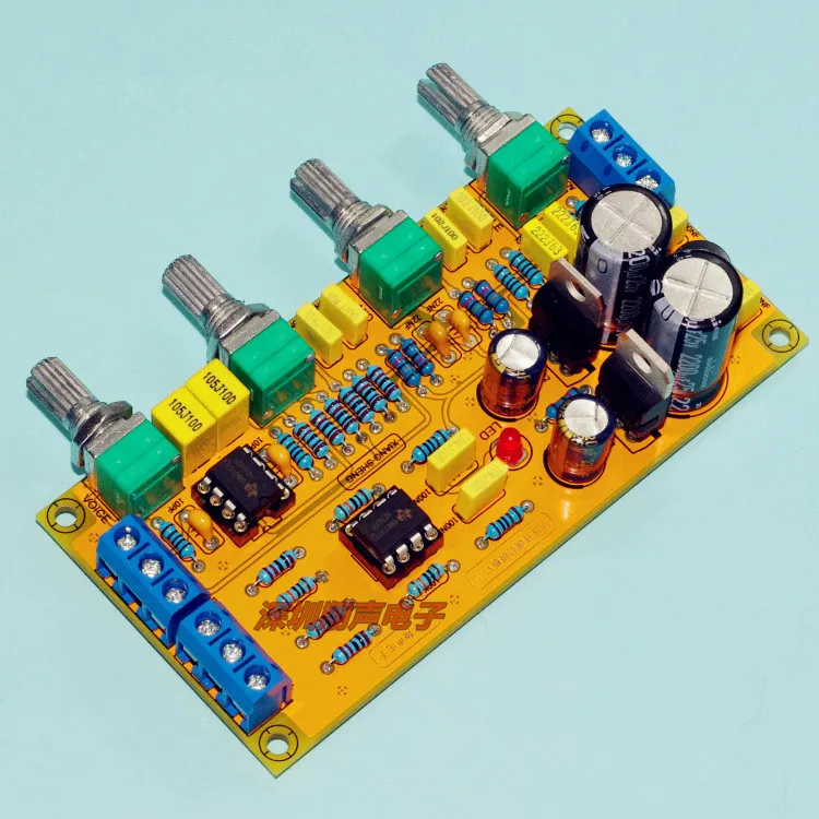 double AC 12V-18V / DC12-20V double NE5532 Op amp Fever Preamplifier Tone board