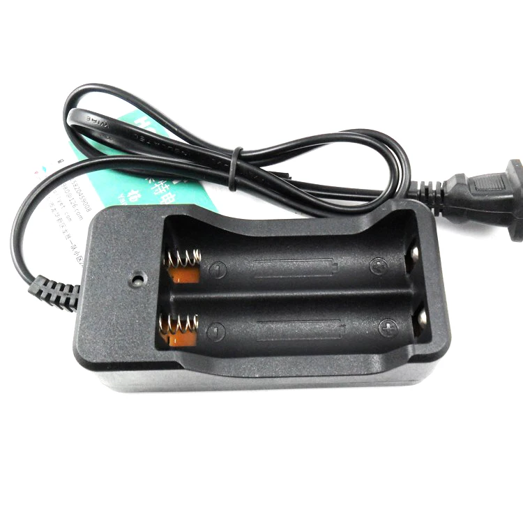 

Universal US EU Plug Input 110V-240V Output 4.2V 0.8A Dual 18650 battery charger For 2pcs 18650 Rechargeable Li-Ion Battery