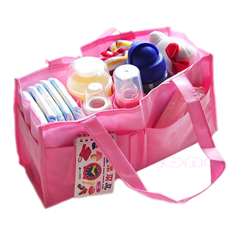 NEW Outdoor Travel Portable Baby Diaper Nappy Divider Storage Organizer Bag Handbag