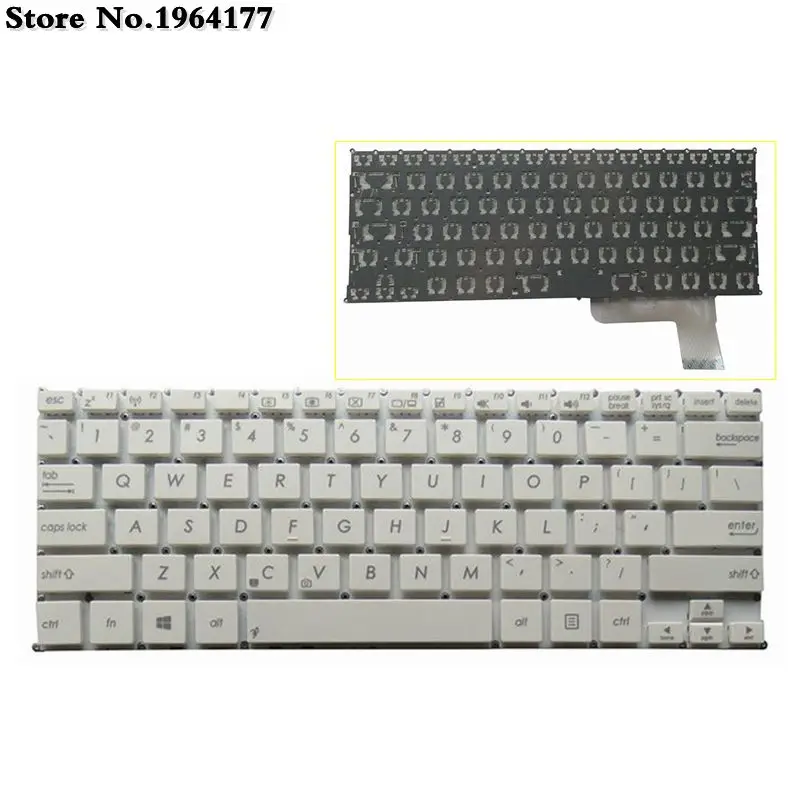 Klawiatura US/RU/UK/BR/SP/FR/English do laptopa ASUS X201 X202 X201E TP200S S200 S200E x202e Q200 Q200E X205T X205TA — zdjęcie 3