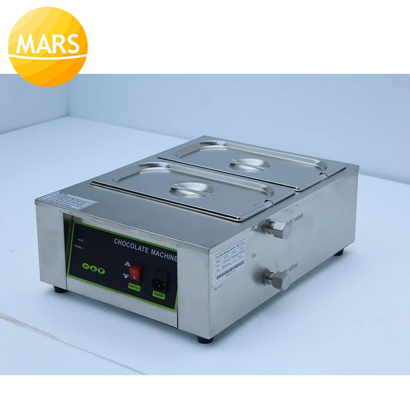 MARS edelstahl Schokolade schmelzen maschine Tabelle Top Schokolade Anlassen Maschine Sauce Wärmer für Kommerziellen Verwendet