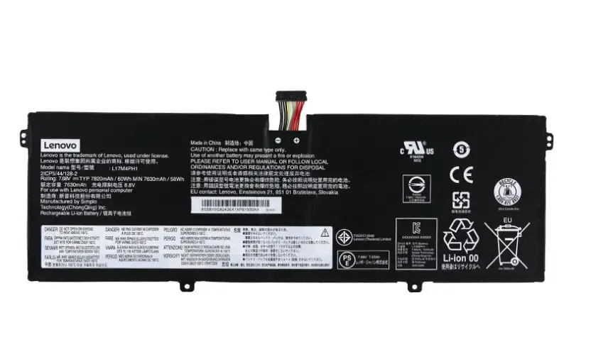 

New genuine Battery for Lenovo Yoga 7 Pro Yoga C930 L17C4PH1 L17M4PH1 L17M4PH2 L17M4PH3 2ICP5/44/129-2 7.68V 60WH