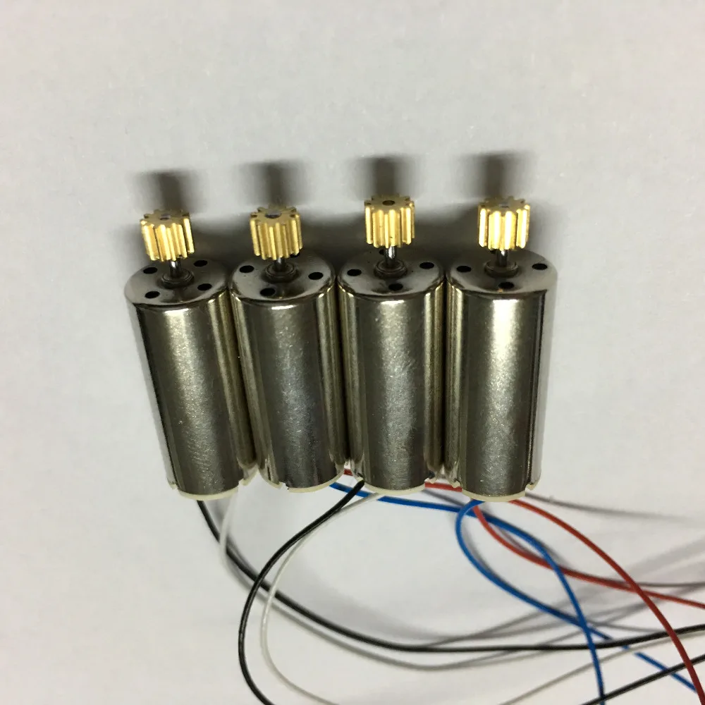 4ピース/ロットcw + ccwモーターエンジンセット用hubsan H507A x4スタープロrc quadcopterスペアパーツアクセサリー(付きメタルギア)