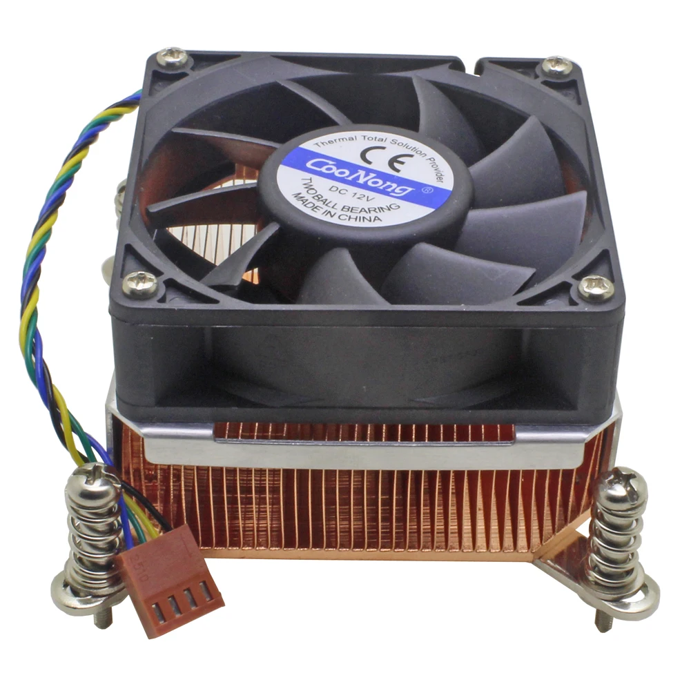 2U Server CPU Cooler Copper Heatsink Radiator For Intel Xeon LGA 1155 1156 1150 1151 Industrial workstation Computer Cooling