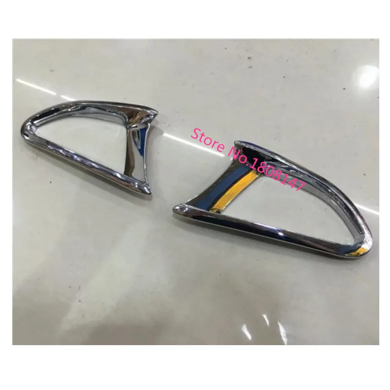 Car Rear Tail Fog Light Lamp Eyebrow Frame Stick ABS Chrome Cover Trim For Mazda 2 Mazda2 Demio 2015 2016 2017 2018 2019 2020