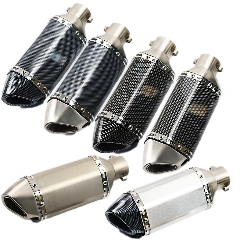 51MM 60MM Universal Motorcyle Exhaust Pipe Muffler DB Killer Pit Bike FOR Yamaha HONDA Tmax 500 CRF 230 CB400 AK109