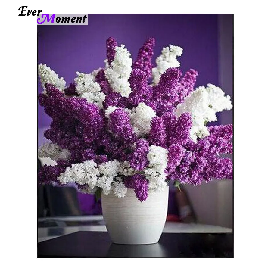 Full diamond embroidery Lilacs handmade cross stitch kit Diamond painting flowers Square Round Diamond mosaic Home decor ASF095