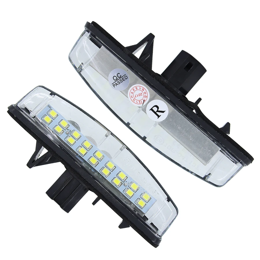 2Pcs/Set LED License Plate Lights For Toyota Camry/Aurion Avensis Verso Echo Prius Number lamp