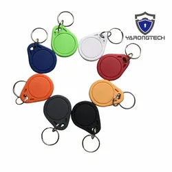 10PCS RFID 13,56 14443A MF1 S50 pequeno IC inteligente Key Ring Tag Keyfob token frete grátis