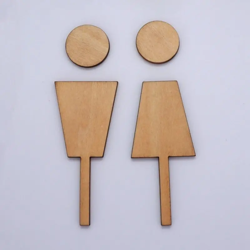 Toilet Men,Women Sign Acrylic 3d Mirror Wall Sticker Door Adesivo De Parede Home Decoration