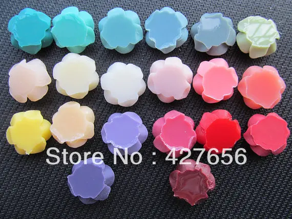 20pcs Multiclor Colors Flatback 19mm Resin Rose Cabochon/Cameo Charm/Finding,fit Base Setting Tray ,DIY Jewellerry Accessory