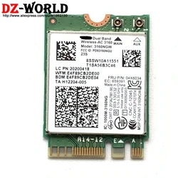 デュアルバンドワイヤレス-AC 3160NGW wifi + BT 4.0 NGFF カード 2.4/5 2.4ghz lenovo B50-70 g50-30 G40-30 Y70-70T Y50-70 04 × 6034