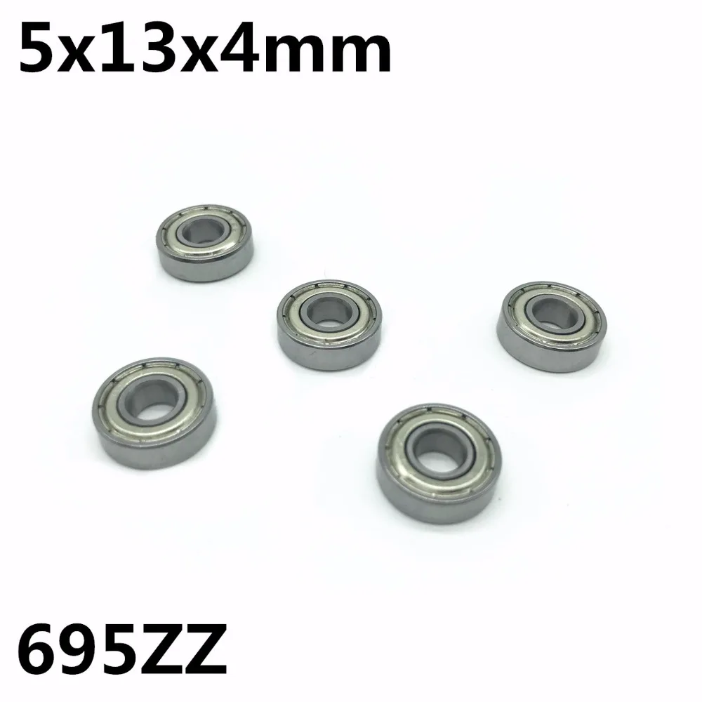 

50Pcs 695ZZ R-1350 5x13x4 mm Deep groove ball bearing Miniature bearing High quality High speed Advanced 695Z