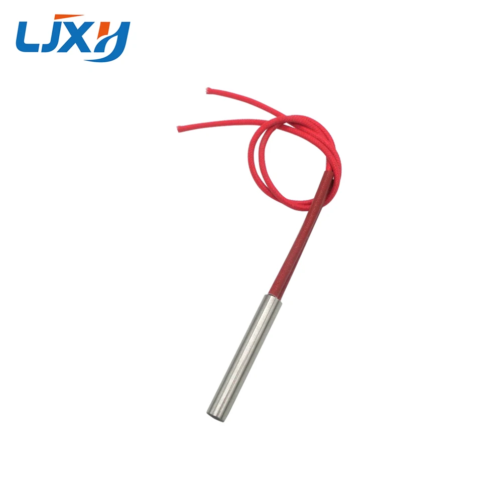 LJXH 220v Cartridge Heater Element 2pcs Single End Mould Heating Resistance Tube 9x40mm AC110/380V 90/120/150W Wire Length 30cm