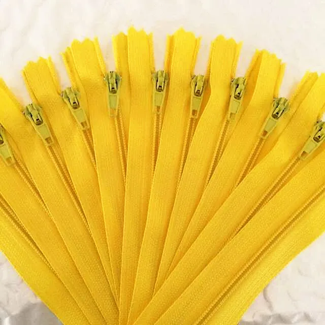 

10pcs 20cm (8 Inch) Yellow Nylon Coil Zippers Tailor Sewer Craft Crafter's &FGDQRS