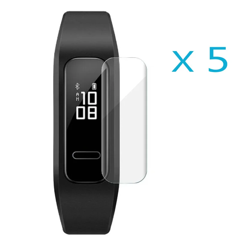 

Мягкая прозрачная защитная пленка из ТПУ для Huawei Band 3E, чехол для смарт-браслета, часов, полноэкранной защиты, 5 шт.