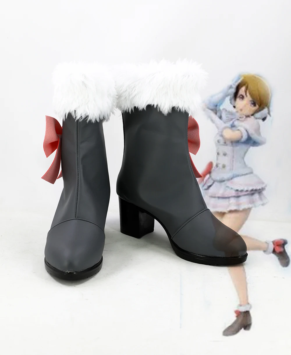 

Hanayo Koizumi Cosplay Shoes Love live Cosplay High Heel Boots Snow Halation Shoes Custom Made Any Size