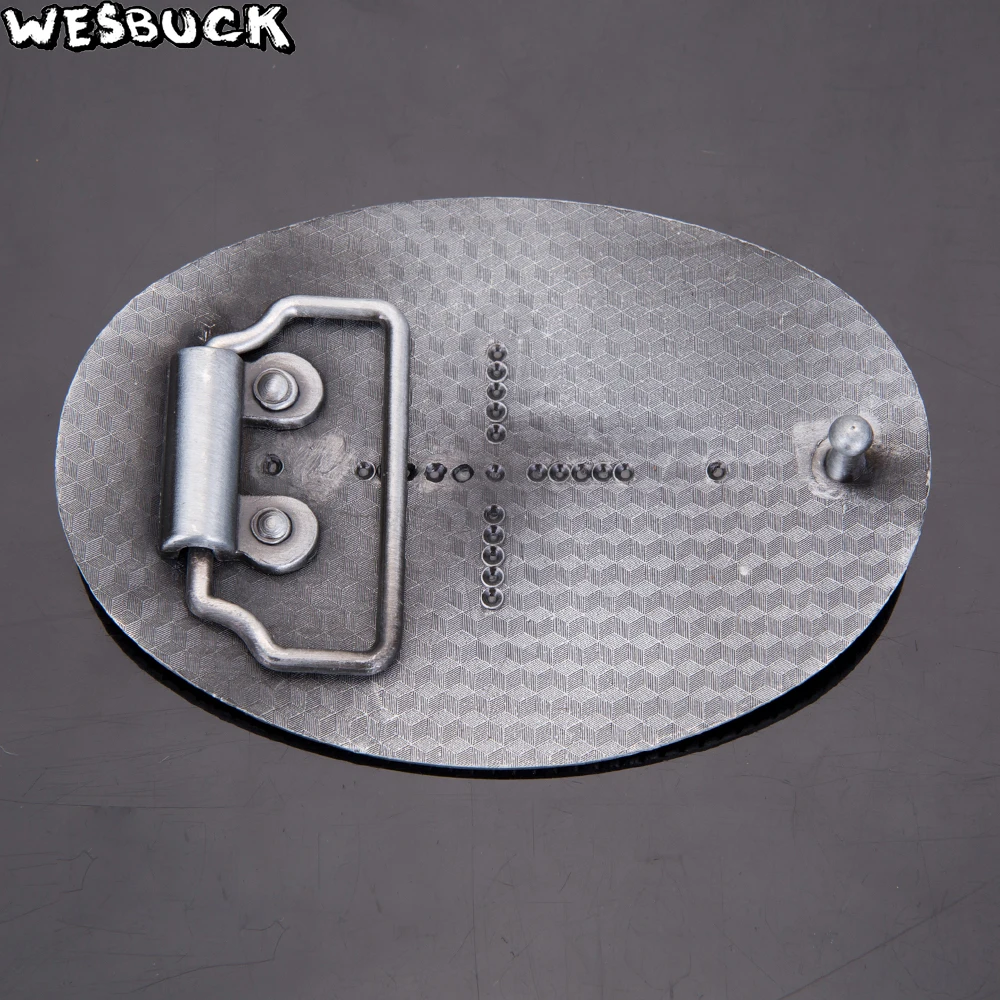 WesBuck Brand Metal Belt Buckles classical Vantage Buckle for Man Women Celti c Western Buckles with Pewter Finish image 4