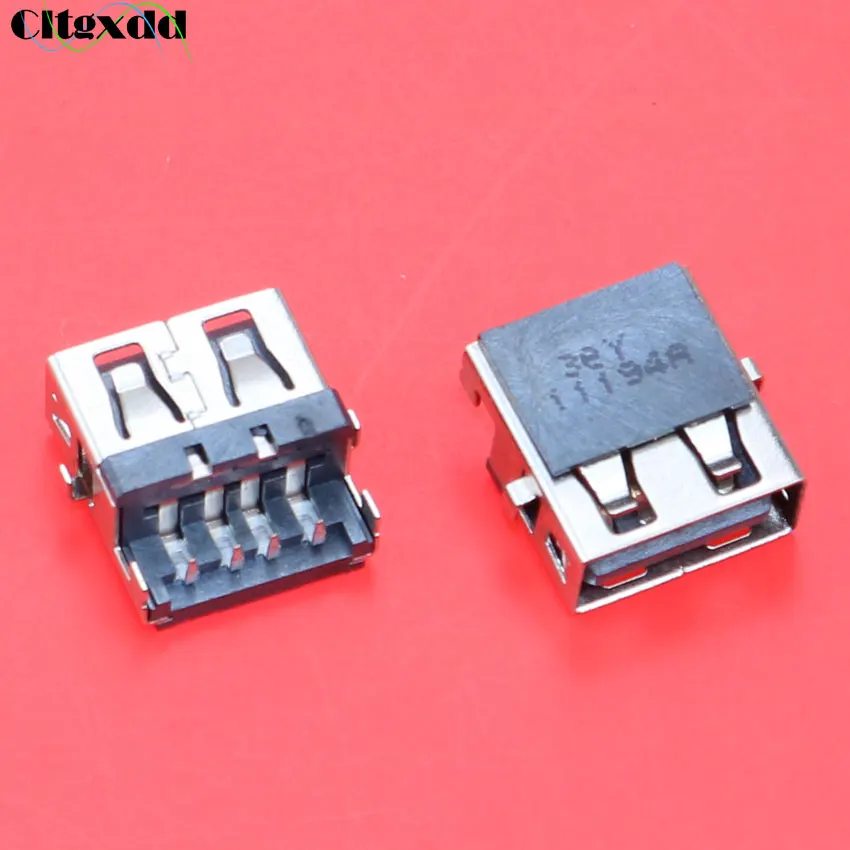 

cltgxdd 10pcs laptop USB 2.0 connector USB Jack 4 pin female socket for Lenovo E46A E46L HP G4 G6 G7 E320 for Samsung NP300E5C